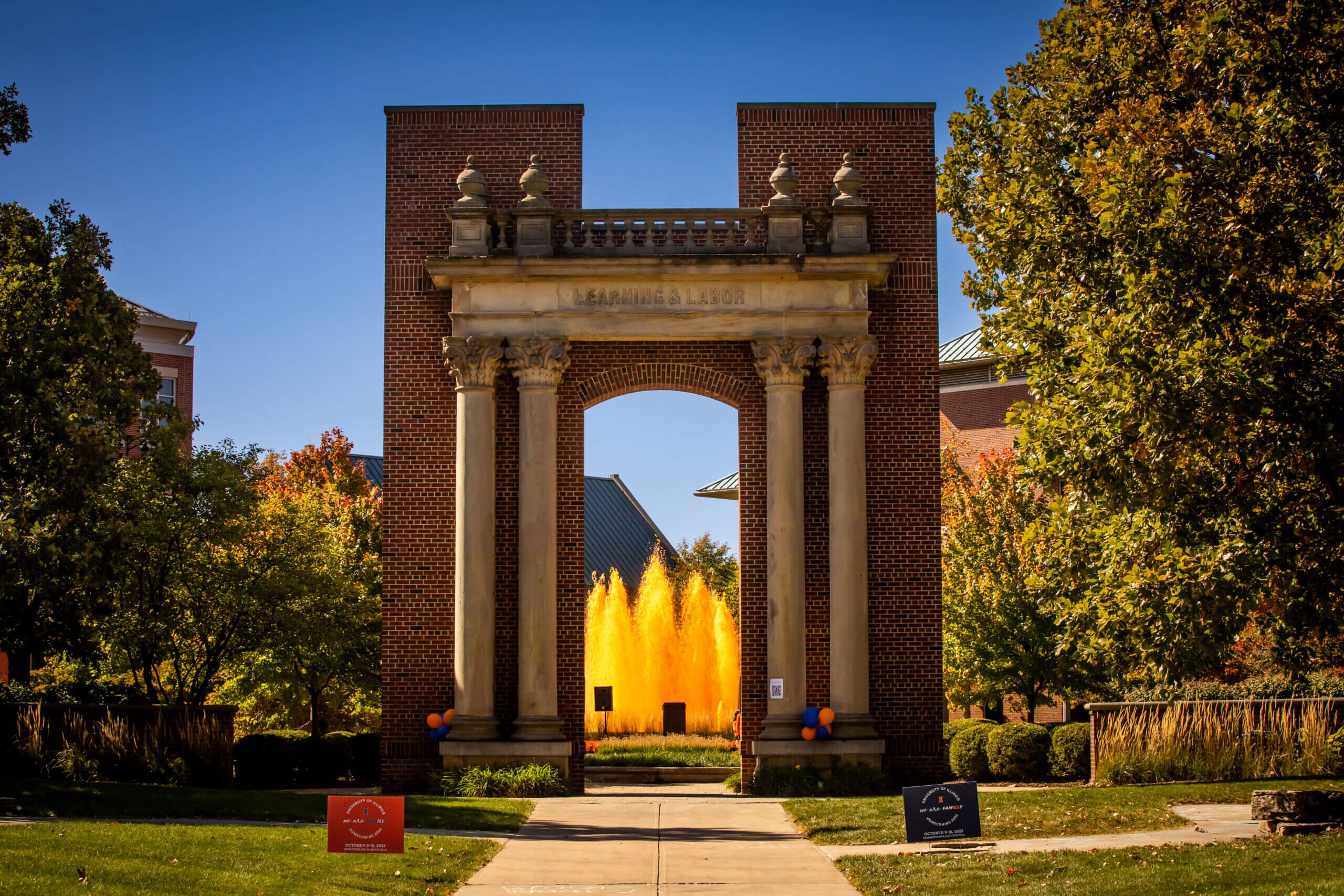 Arch with Fountain